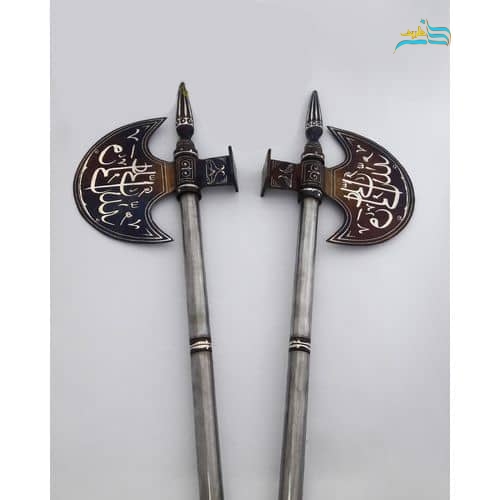تبر نقره‌کوب تمام دست‌ساز | ارتفاع ۶۵ سانتی‌متر | هنرظریف