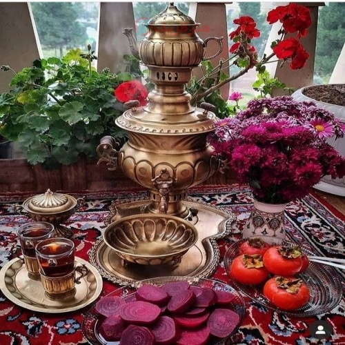 خرید سرویس سماور زغالی برنجی ۶ لیتری نانو شده رنگ ثابت کاربردی | هنرظریف