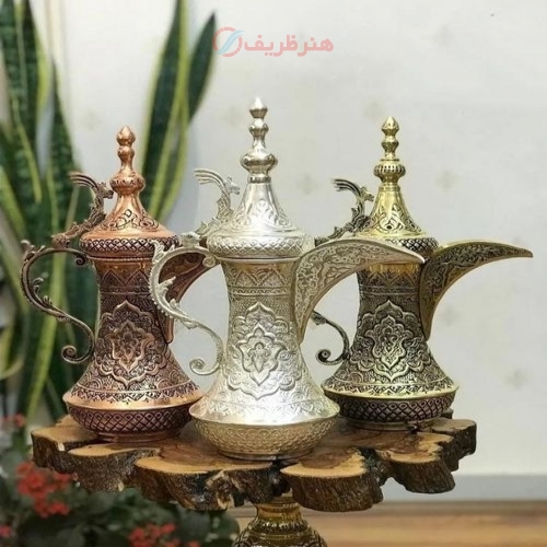 خرید و قیمت دله (قهوه جوش) 40 سانتی دستساز مسی و‌ برنجی - هنرظریف