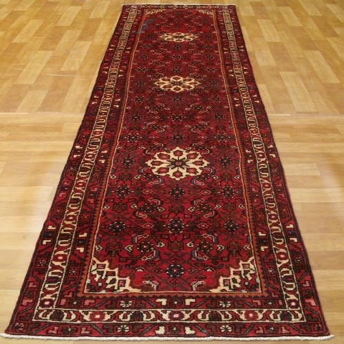 خرید آنلاین، رش دستباف موسي خان بلاغي طرح ۳ ترنج سایز كناره رنگ زمینه لاكي رنگ حاشیه كرم کد ۴۰۰۰۴ | هنرظریف