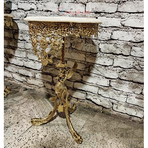 خرید، قیمت و مشخصات میز تلفن پایه ماهی ستون فرشته گل یاسی سایز 40، زیبا و بی نظیر زیر قیمت بازار ، کیفیت عالی هنرظریف