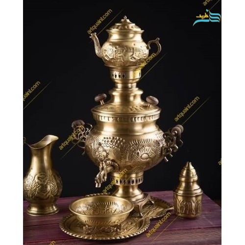 نمای نزدیک از بدنه براق با روکش نانو و کیفیت ساخت عالی سماور ۶ لیتری