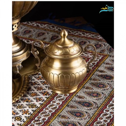 سماور زغالی شش لیتری برنجی با خلوص بالا و روکش نانو و ضمانت