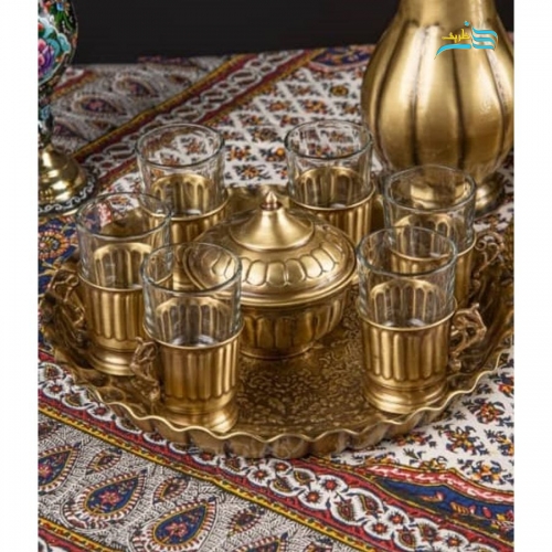 سماور زغالی شش لیتری برنجی با خلوص بالا و روکش نانو و ضمانت