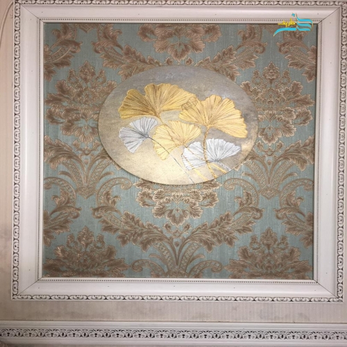 تابلو گرد گل ژینکو طلایی نقره ای متالیک درخشان ضد آب قطر ۵۰
