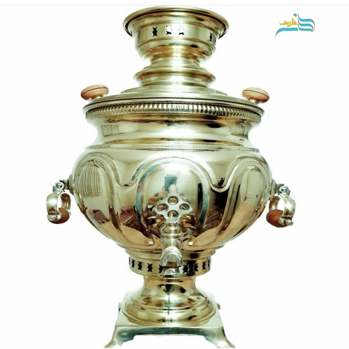 سماور زغالی 8 لیتری دسته بخواب و قلم حلالی، کیفیت تضمینی درجه 1 و ورق 0.7 - هنرظریف