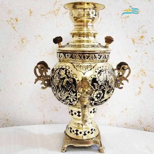 نمای روبروی سماور زغالی