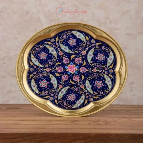 سرویس سماور برنج و پرداز ۲.۵ لیتری نقاشی دست پلی استر