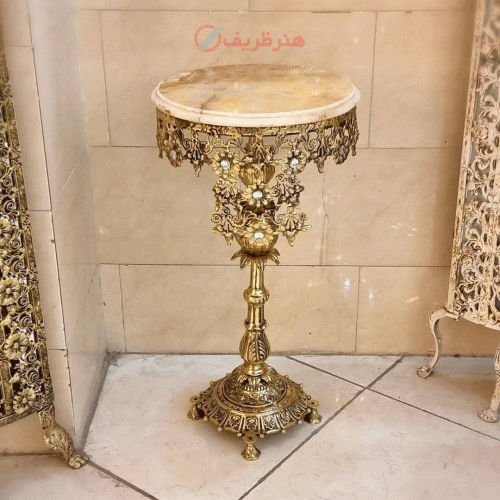 میز خاطره برنزی، مدل تاج دار، بسیار زیبا و شیک، برنز درجه 1، با ضمانت کیفیت کالا - هنرظریف