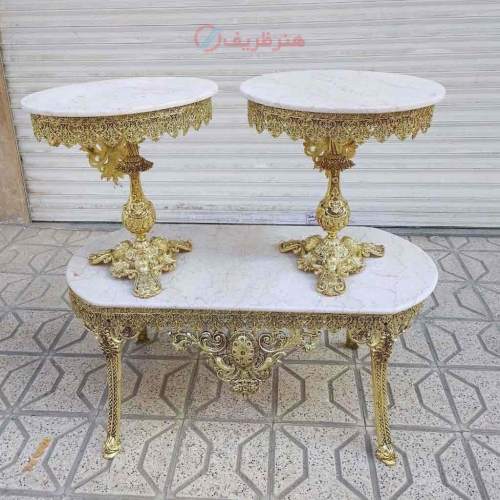 جلو مبلی جنس آلیاژ آلمینیوم آبکاری برنج ضمانت آبکاری کیفیت درجه 1 و رنگ ثابت _ هنرظریف