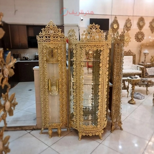 بوفه و ساعت نیم گرد کار شکیل و شیک _ هنرظریف