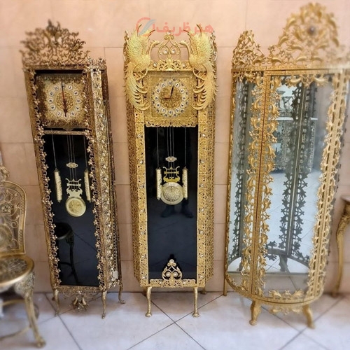 ساعت ایستاده جنس آلیاژ بسیار خوش ساخت با طرح جدید طاووسی و کیفیت عالی - هنرظریف