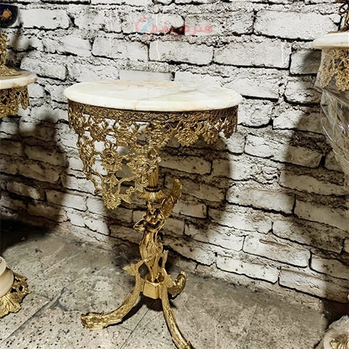میز تلفن پایه ماهی ستون فرشته گل رز سایز 40، بسیار زیبا و شیک / هنر ظریف