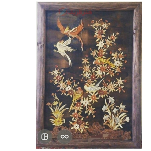 تابلو معرق چوب سیمرغ، طراحی فوق العاده کار شده با ضمانت و کیفیت درجه یک
