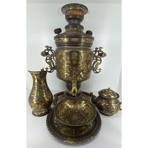سرویس سماور 6لیتری زغالی با کیفیت و طرح خاص