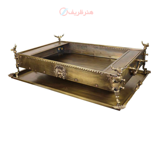 منقل مستطیل ۵ گوزن با سینی- هنرظریف