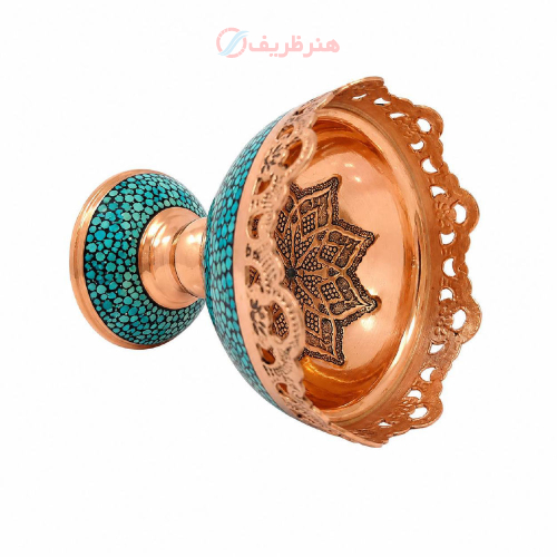 آجیل خوری فیروزه کوبی پرنسا،مدل شبکه بری قلم زنی