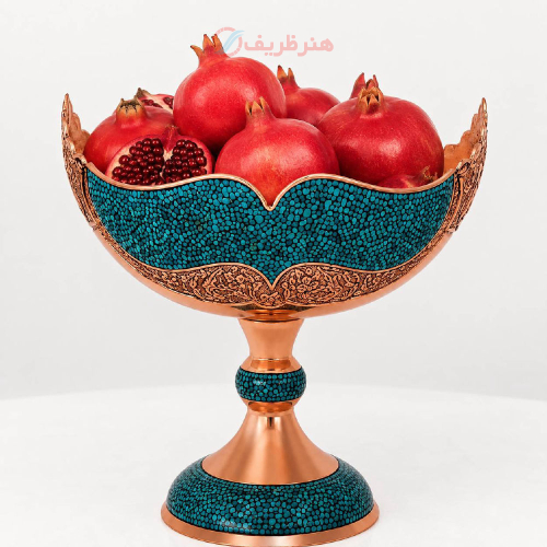 کشکول فیروزه کوبی پرنسا، مدل قلم زنی