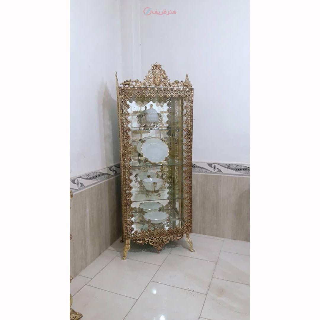 مینی بوفه عرض 70 ارتفاع 160 سانتی متر، جنس آلیاژ آلومینیوم - هنرظریف