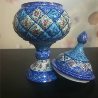 قندان میناکاری مسی شیک و بادوام | خرید از هنرظریف