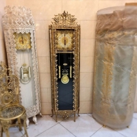 خرید، قیمت و مشخصات ساعت ایستاده طرح گل نقلی بسیار خوش ساخت، جنس آلیاژ با کیفیت عالی و رنگ ثابت - هنرظریف