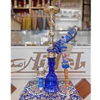 خرید، قیمت و مشخصات منقل قلیان برنجی دو مرتبه شش پر الماس، شیشه تراش زنبوری با گارانتی 10 ساله ارزان و باکیفیت _ هنرظریف