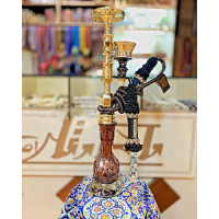 خرید، قیمت و مشخصات منقل قلیان کامل برنجی دو مرتبه شمش، شیشه عیار قلندری دو پوست ارزان و باکیفیت _ هنرظریف