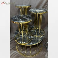 خرید آنلاین، ست جلومبلی و میز عسلی آهنی با رویه سنگ، زیر قیمت بازار | هنرظریف