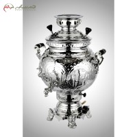 خرید آنلاین، سماور گازی 6 لیتری طرح روسی سنتی از جنس برنج و آبکاری شده با کروم و نیکل، با قیمت مناسب | هنرظریف