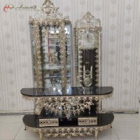 خرید آنلاین، سرویس 3 تکه جهیزیه برنزی دکوراتیو،  مدل گل آفتابگردان و رنگ چند لایه، دارای ضمانت، با قیمت مناسب | هنرظریف
