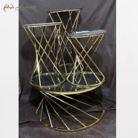 خرید آنلاین، میز عسلی و جلومبلی با بدنه پروفیلی و طراحی جدید و آبکاری درجه یک، زیر قیمت بازار | هنرظریف